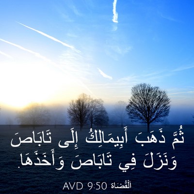 Picture 03 - اَلْقُضَاة 9:50 AVD - ثُمَّ ذَهَبَ أَبِيمَالِكُ - Bible Verse Picture