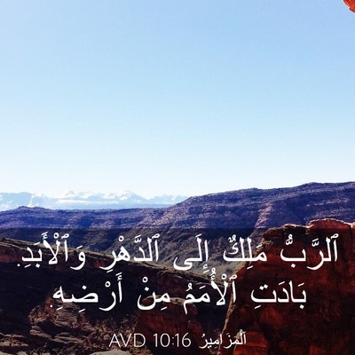 Picture 03 - اَلْمَزَامِيرُ 10:16 AVD - ٱلرَّبُّ مَلِكٌ إِلَى - Bible Verse Picture