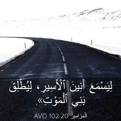 Picture 03 - اَلْمَزَامِيرُ 102:20 AVD - لِيَسْمَعَ أَنِينَ - Bible Verse Picture