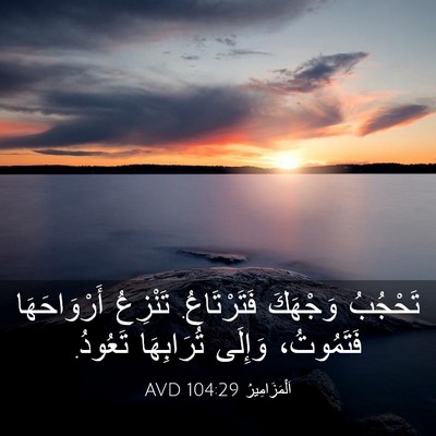 Picture 03 - اَلْمَزَامِيرُ 104:29 AVD - تَحْجُبُ وَجْهَكَ - Bible Verse Picture