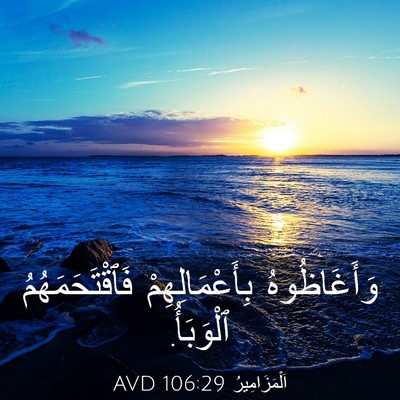 Picture 03 - اَلْمَزَامِيرُ 106:29 AVD - وَأَغَاظُوهُ - Bible Verse Picture