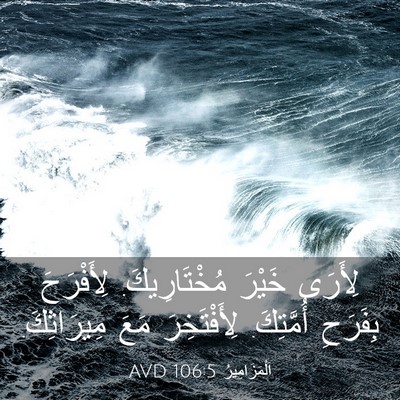 Picture 03 - اَلْمَزَامِيرُ 106:5 AVD - لِأَرَى خَيْرَ - Bible Verse Picture