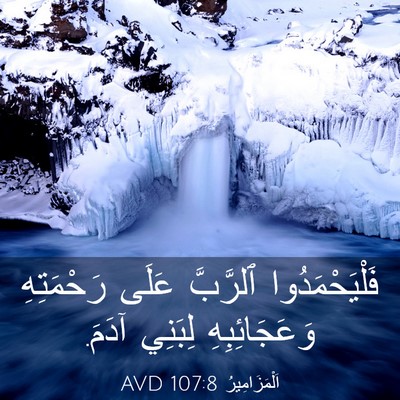 Picture 03 - اَلْمَزَامِيرُ 107:8 AVD - فَلْيَحْمَدُوا ٱلرَّبَّ - Bible Verse Picture