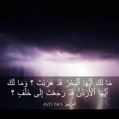 Picture 03 - اَلْمَزَامِيرُ 114:5 AVD - مَا لَكَ أَيُّهَا - Bible Verse Picture