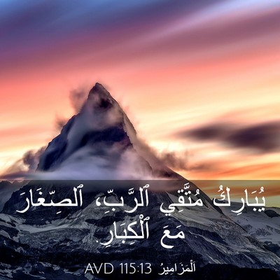 Picture 03 - اَلْمَزَامِيرُ 115:13 AVD - يُبَارِكُ مُتَّقِي - Bible Verse Picture