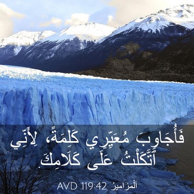 Picture 03 - اَلْمَزَامِيرُ 119:42 AVD - فَأُجَاوِبَ مُعَيِّرِي - Bible Verse Picture
