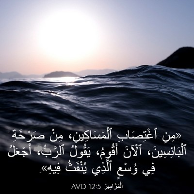 Picture 03 - اَلْمَزَامِيرُ 12:5 AVD - «مِنِ ٱغْتِصَابِ - Bible Verse Picture