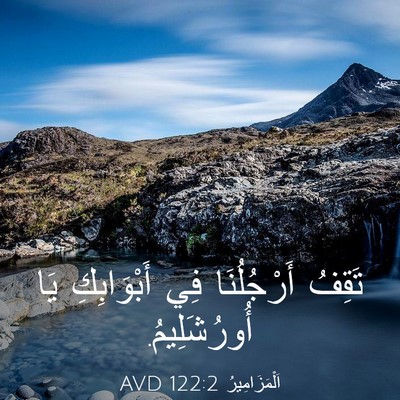 Picture 03 - اَلْمَزَامِيرُ 122:2 AVD - تَقِفُ أَرْجُلُنَا فِي - Bible Verse Picture