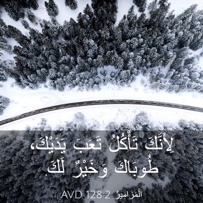 Picture 03 - اَلْمَزَامِيرُ 128:2 AVD - لِأَنَّكَ تَأْكُلُ تَعَبَ - Bible Verse Picture