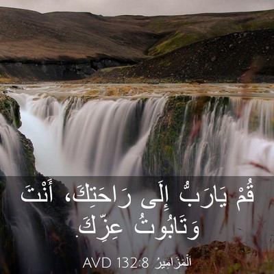 Picture 03 - اَلْمَزَامِيرُ 132:8 AVD - قُمْ يَارَبُّ إِلَى - Bible Verse Picture