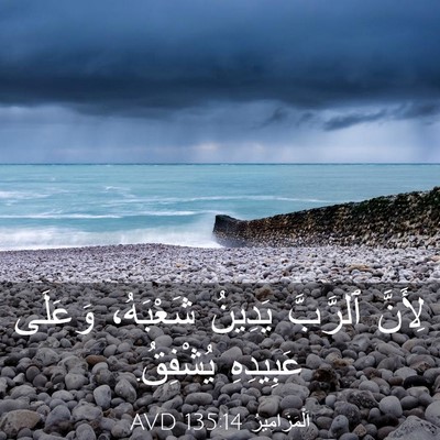 Picture 03 - اَلْمَزَامِيرُ 135:14 AVD - لِأَنَّ ٱلرَّبَّ يَدِينُ - Bible Verse Picture