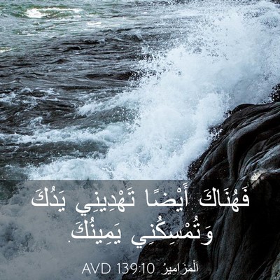 Picture 03 - اَلْمَزَامِيرُ 139:10 AVD - فَهُنَاكَ أَيْضًا - Bible Verse Picture