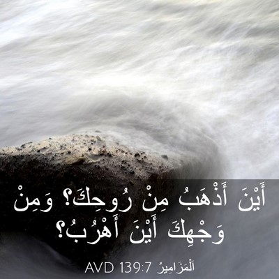 Picture 03 - اَلْمَزَامِيرُ 139:7 AVD - أَيْنَ أَذْهَبُ مِنْ - Bible Verse Picture