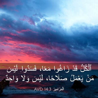 Picture 03 - اَلْمَزَامِيرُ 14:3 AVD - ٱلْكُلُّ قَدْ زَاغُوا - Bible Verse Picture