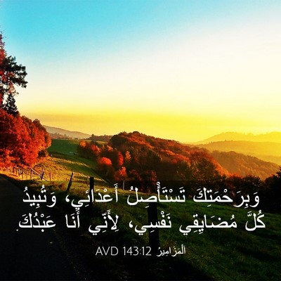 Picture 03 - اَلْمَزَامِيرُ 143:12 AVD - وَبِرَحْمَتِكَ - Bible Verse Picture