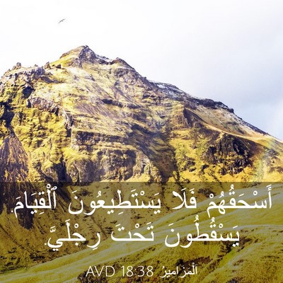 Picture 03 - اَلْمَزَامِيرُ 18:38 AVD - أَسْحَقُهُمْ فَلَا - Bible Verse Picture