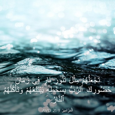 Picture 03 - اَلْمَزَامِيرُ 21:9 AVD - تَجْعَلُهُمْ مِثْلَ - Bible Verse Picture
