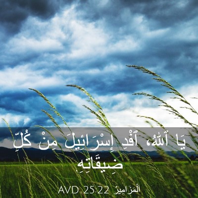 Picture 03 - اَلْمَزَامِيرُ 25:22 AVD - يَا ٱللهُ، ٱفْدِ - Bible Verse Picture
