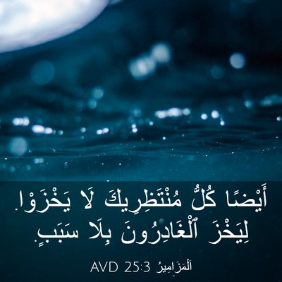 Picture 03 - اَلْمَزَامِيرُ 25:3 AVD - أَيْضًا كُلُّ - Bible Verse Picture