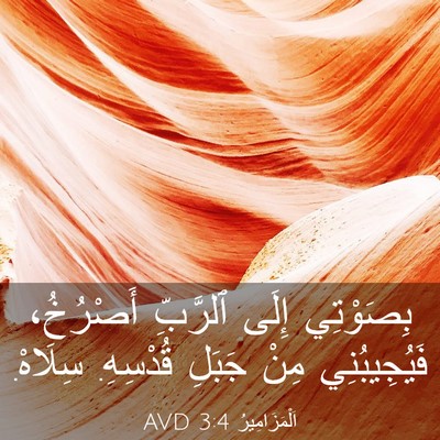 Picture 03 - اَلْمَزَامِيرُ 3:4 AVD - بِصَوْتِي إِلَى ٱلرَّبِّ - Bible Verse Picture