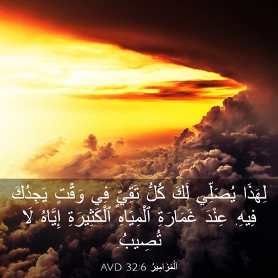 Picture 03 - اَلْمَزَامِيرُ 32:6 AVD - لِهَذَا يُصَلِّي لَكَ - Bible Verse Picture