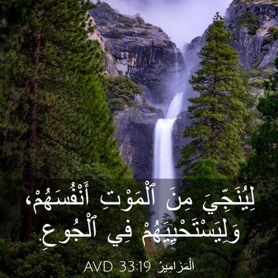 Picture 03 - اَلْمَزَامِيرُ 33:19 AVD - لِيُنَجِّيَ مِنَ - Bible Verse Picture