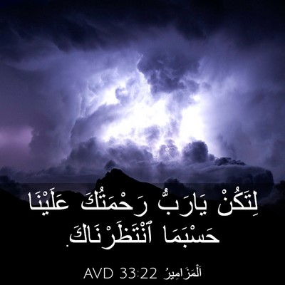 Picture 03 - اَلْمَزَامِيرُ 33:22 AVD - لِتَكُنْ يَارَبُّ - Bible Verse Picture