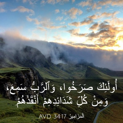 Picture 03 - اَلْمَزَامِيرُ 34:17 AVD - أُولَئِكَ صَرَخُوا، - Bible Verse Picture