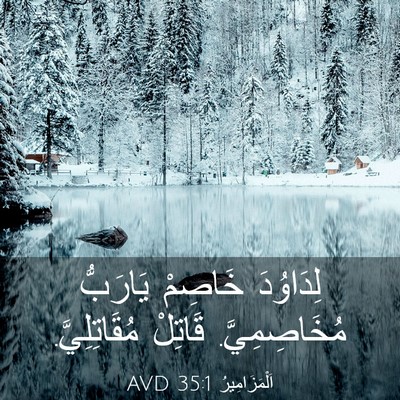 Picture 03 - اَلْمَزَامِيرُ 35:1 AVD - لِدَاوُدَ خَاصِمْ - Bible Verse Picture