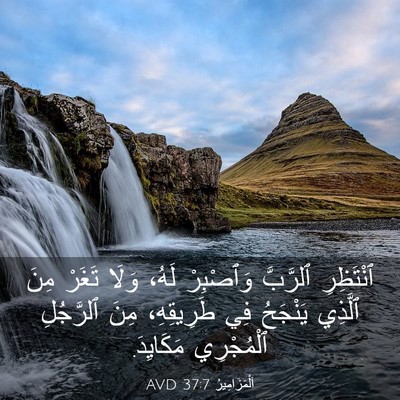 Picture 03 - اَلْمَزَامِيرُ 37:7 AVD - ٱنْتَظِرِ ٱلرَّبَّ - Bible Verse Picture
