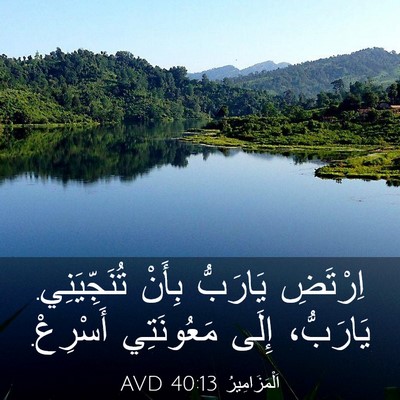 Picture 03 - اَلْمَزَامِيرُ 40:13 AVD - اِرْتَضِ يَارَبُّ بِأَنْ - Bible Verse Picture