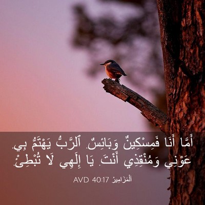 Picture 03 - اَلْمَزَامِيرُ 40:17 AVD - أَمَّا أَنَا فَمِسْكِينٌ - Bible Verse Picture