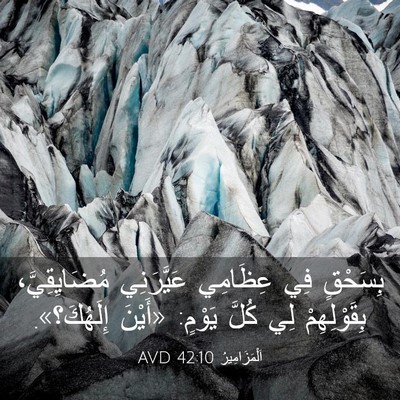 Picture 03 - اَلْمَزَامِيرُ 42:10 AVD - بِسَحْقٍ فِي عِظَامِي - Bible Verse Picture