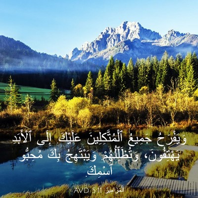 Picture 03 - اَلْمَزَامِيرُ 5:11 AVD - وَيَفْرَحُ جَمِيعُ - Bible Verse Picture