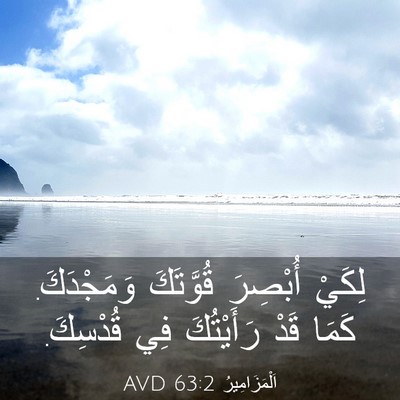 Picture 03 - اَلْمَزَامِيرُ 63:2 AVD - لِكَيْ أُبْصِرَ قُوَّتَكَ - Bible Verse Picture