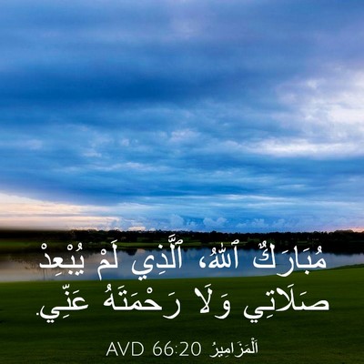 Picture 03 - اَلْمَزَامِيرُ 66:20 AVD - مُبَارَكٌ ٱللهُ، ٱلَّذِي - Bible Verse Picture