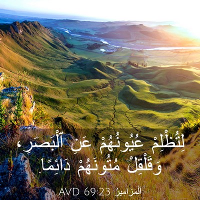 Picture 03 - اَلْمَزَامِيرُ 69:23 AVD - لِتُظْلِمْ عُيُونُهُمْ - Bible Verse Picture