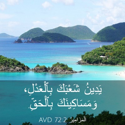 Picture 03 - اَلْمَزَامِيرُ 72:2 AVD - يَدِينُ شَعْبَكَ - Bible Verse Picture