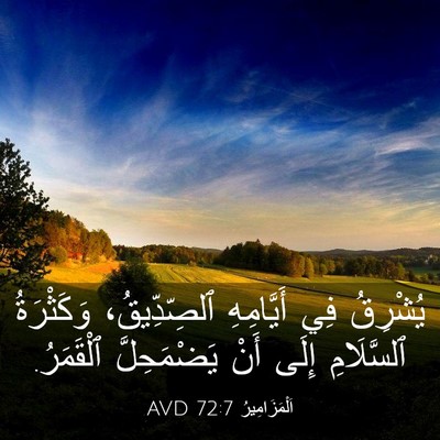 Picture 03 - اَلْمَزَامِيرُ 72:7 AVD - يُشْرِقُ فِي أَيَّامِهِ - Bible Verse Picture