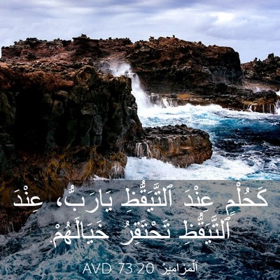 Picture 03 - اَلْمَزَامِيرُ 73:20 AVD - كَحُلْمٍ عِنْدَ - Bible Verse Picture