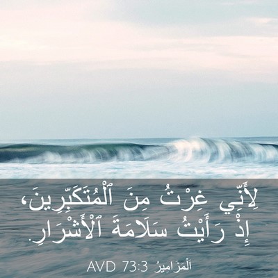 Picture 03 - اَلْمَزَامِيرُ 73:3 AVD - لِأَنِّي غِرْتُ مِنَ - Bible Verse Picture