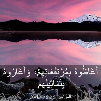 Picture 03 - اَلْمَزَامِيرُ 78:58 AVD - أَغَاظُوهُ - Bible Verse Picture