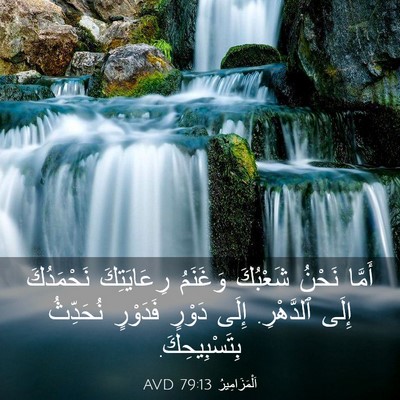 Picture 03 - اَلْمَزَامِيرُ 79:13 AVD - أَمَّا نَحْنُ شَعْبُكَ - Bible Verse Picture