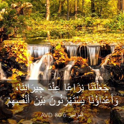 Picture 03 - اَلْمَزَامِيرُ 80:6 AVD - جَعَلْتَنَا نِزَاعًا - Bible Verse Picture