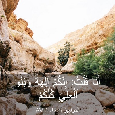 Picture 03 - اَلْمَزَامِيرُ 82:6 AVD - أَنَا قُلْتُ: إِنَّكُمْ - Bible Verse Picture