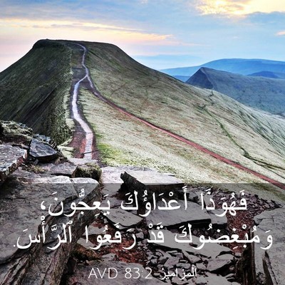 Picture 03 - اَلْمَزَامِيرُ 83:2 AVD - فَهُوَذَا أَعْدَاؤُكَ - Bible Verse Picture