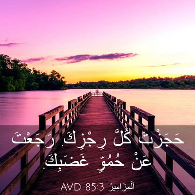 Picture 03 - اَلْمَزَامِيرُ 85:3 AVD - حَجَزْتَ كُلَّ رِجْزِكَ. - Bible Verse Picture