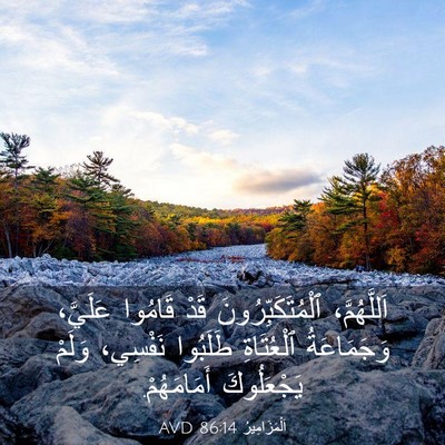 Picture 03 - اَلْمَزَامِيرُ 86:14 AVD - اَللَّهُمَّ، - Bible Verse Picture