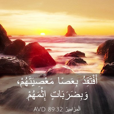Picture 03 - اَلْمَزَامِيرُ 89:32 AVD - أَفْتَقِدُ بِعَصًا - Bible Verse Picture