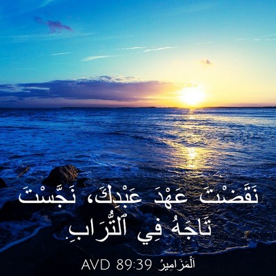 Picture 03 - اَلْمَزَامِيرُ 89:39 AVD - نَقَضْتَ عَهْدَ عَبْدِكَ، - Bible Verse Picture